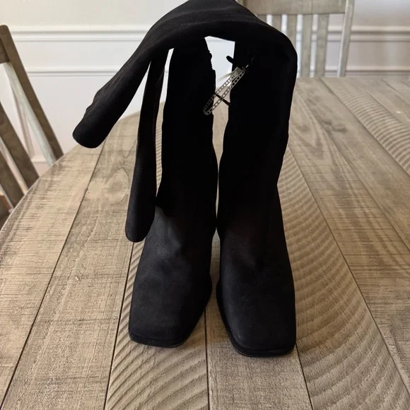 NWT SAM EDELMAN ISSABEL BOOT BLACK SUEDE SZ 7,5 - Picture 7 of 13